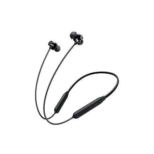 (Refurbished) OnePlus Bullets Wireless Z2 ANC Bluetooth in Ear Earphones with Mic, 45dB Hybrid ANC, Bombastic Bass - 12.4 mm Drivers, 10 Mins Charge - 20 Hrs Music, 28 Hrs Battery Life (Boomin Black)