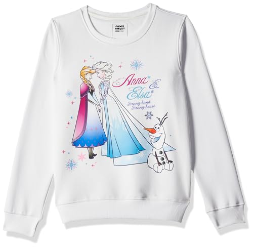 Amazon Brand - Jam & Honey Girls - Cuddle Up in Comfort: The Sweetest Lightweight Sweatshirts for Girls with 100% Pure & Soft Cotton with Playful Frills at Sleeve