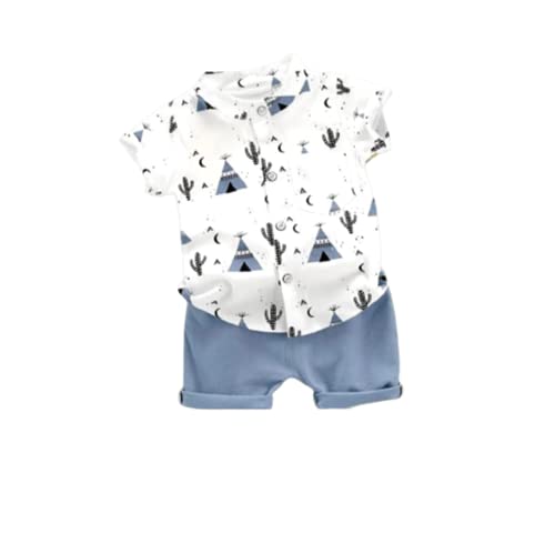 dimension Kids Boy's Printed Cotton Blend,Hosiery Short Sleeve Regular Wear Shirt & Shorts Set (V_E_1019)