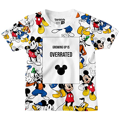 Bon Organik Official Disney Mickey Boys T-Shirt ||Boys Cotton Tshirt Printed