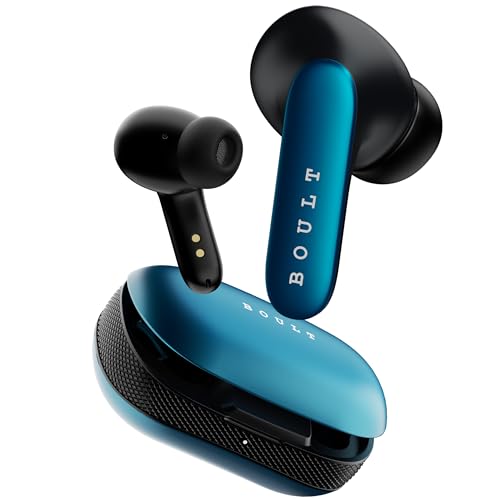 Boult Audio Newly Launched Z20 Pro Truly Wireless in Ear Earbuds with 60H Playtime, 4 Mic ENC Clear Calling, 45ms Low Latency Gaming, 10mm Bass Drivers, Bluetooth 5.3, Ear Buds TWS Headphones (Blue)