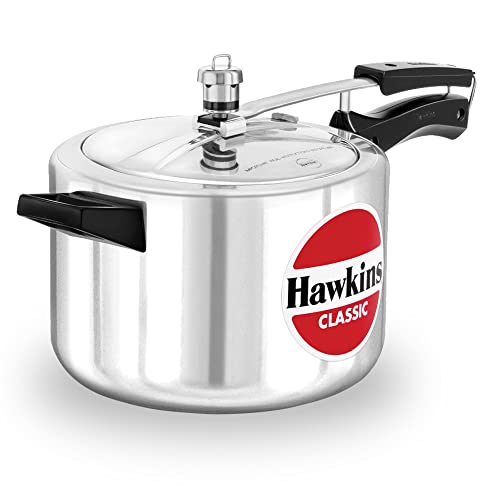 Hawkins Classic Aluminium Inner Lid Pressure Cooker, 5 Litre, Silver (Cl50), 5 Liter