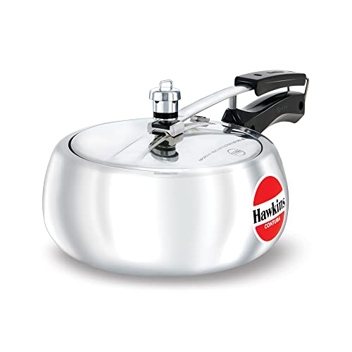 Hawkins Contura Aluminium Inner Lid Pressure Cooker, 3.5 Litre, Silver (HC35)