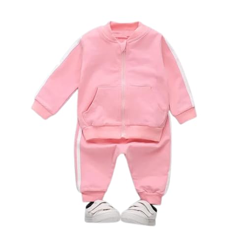 KidsCuddles Baby Boys Girls Cotton Tracksuit Sweatshirt Top Sweatpants Zipper Coat Outfits Set Tracksuit