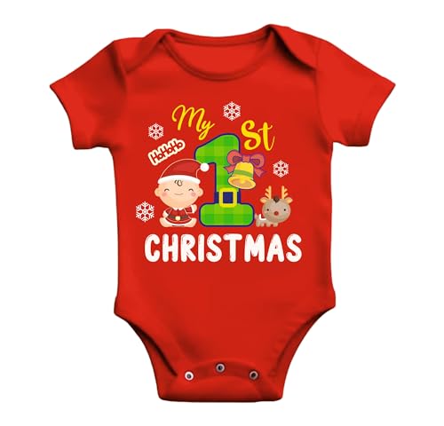 Lillypupp My First Christmas Dress for Baby Girl boy | Christmas Outfit Romper for Baby Photography.