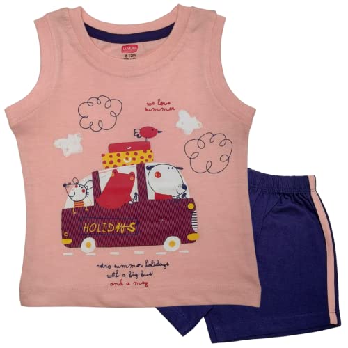 LuvLap Boys Sleeveless T-Shirt & Shorts Set,