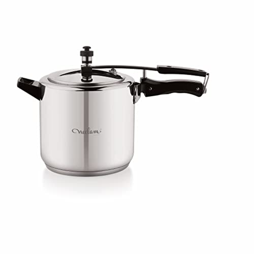 Neelam Stainless Steel Neo Pressure Cooker -6.5 Litre, Inner Lid (Induction Friendly)