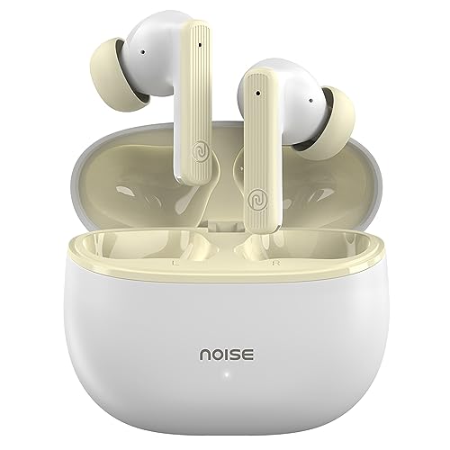 Noise Newly Launched Air Buds 3 in-Ear Truly Wireless Earbuds with 45H of Playtime, Quad Mic with ENC, Instacharge(10 min=200 min),13mm Driver, BT v5.3(Serene White)