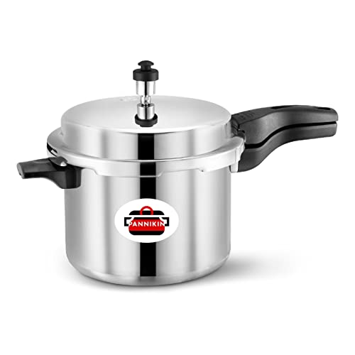 Pannikin Aluminium Outer Lid Pressure Cooker 5 Litres (Silver)