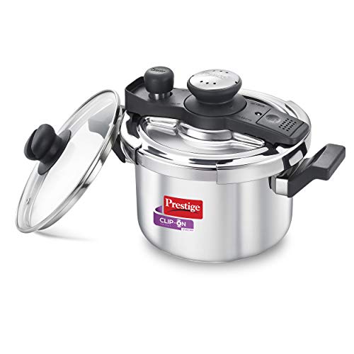 Prestige Svachh Clip-on Mini Stainless Steel 3 Litre Outer Lid Pressure Cooker