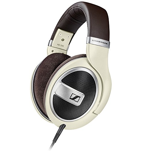 Sennheiser HD 599 Wired Over Ear Headphones without Mic (Silver, Ivory)