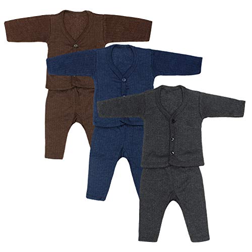 Superminis Baby Boys and Baby Girls Super Warm Milanch Thermal Set for Winters