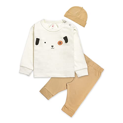 Real Basics Cotton Clothing Sets for Boys & girls - Unisex Clothing sets Full Sleeve T-shirt Pant & Cap