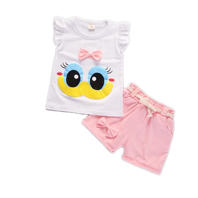 Bold N Elegant - Be Bold Inside & Elegant Outside Baby Girl's Cotton T-Shirt And Shorts Clothing Set