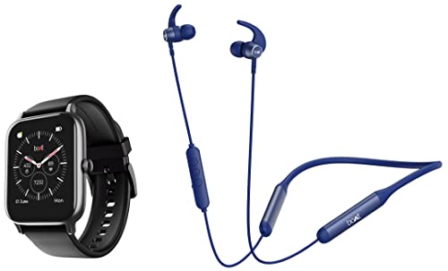 boAt Xtend Pro with Advanced Dedicated Bluetooth Calling Chip, Dial Pad & Rockerz 330 Pro in-Ear Bluetooth Neckband with 60HRS Playtime, ASAP Charge, ENx Tech, Signature Sound, BT v5.2