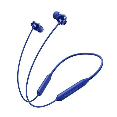 (Refurbished) Oneplus Bullets Z2 Bluetooth Wireless In Ear Earphones With Mic Bombastic Bass 12.4 Mm Drivers, 10 Mins Charge 20 Hrs Music, 30 Hrs Battery Life, Ip55 Dust & Water Resistant (Beam Blue)