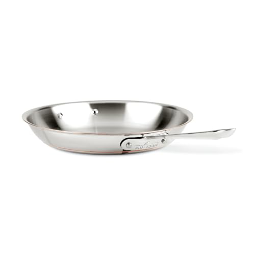 All-Clad 6112 SS Copper Core 5-Ply Bonded Dishwasher Safe Fry Pan / Cookware, 12-Inch, Silver