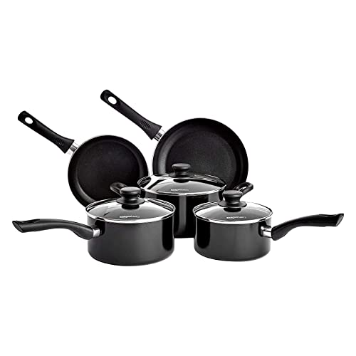 Amazon Basics Non-Stick 5-Piece Cookware Set (Induction and Gas Compatible)