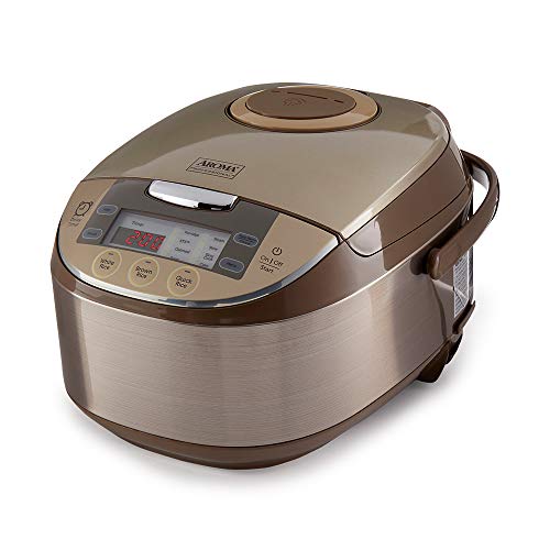 Aroma Professional 6 Cups Uncooked Rice Cooker, Food Steamer, Silver (ARC-6106)