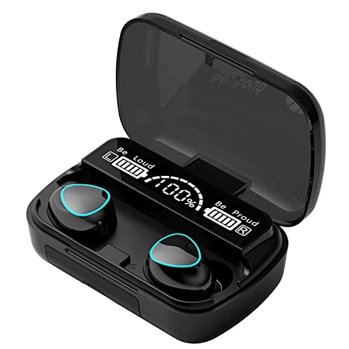 BeatBuzz M10 TWS Bluetooth V5.1 in-Ear Wireless Earbuds with Upto 4 Hours Playback Stereo Sports Waterproof Bluetooth Earphones with Mic, Noise-Cancellation