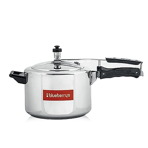 Blueberry's Bella 5L Pressure Cooker, Induction Base Inner Lid Pressure Cooker, ISI Certified, Made in India