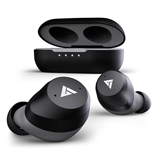 Boult Audio Truebuds with 30H Playtime, IPX7 Waterproof, Made in India, Type C Fast Charging (10Min=100Mins), Rich Bass, Pro+ Calling HD Mic, IPX5 Airbass Bluetooth True Wireless Earbuds (Grey)