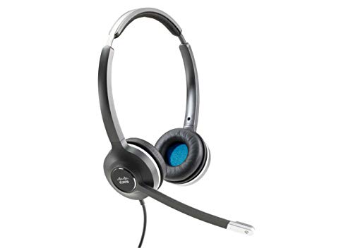 Cisco Headset 532, Wired Dual On-Ear Quick Disconnect Headset with USB-A Adapter, Charcoal, 2-Year Limited Liability Warranty (CP-HS-W-532-USBA=)