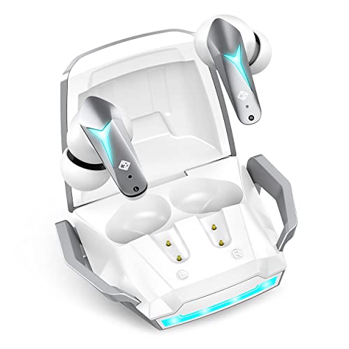 Cosmic Byte Cosmobuds X200 True Wireless Earbuds (TWS),Bt 5.3,38Ms Latency God Mode,Music Mode,40Hrs,Enc,Ipx5,Voice Assistant (White),in-Ear