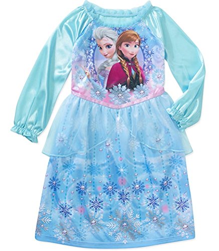 Disney Disney Frozen Baby Girls' Anna and Elsa Long Sleeve Nightgown FZ011GLVPWM 5T