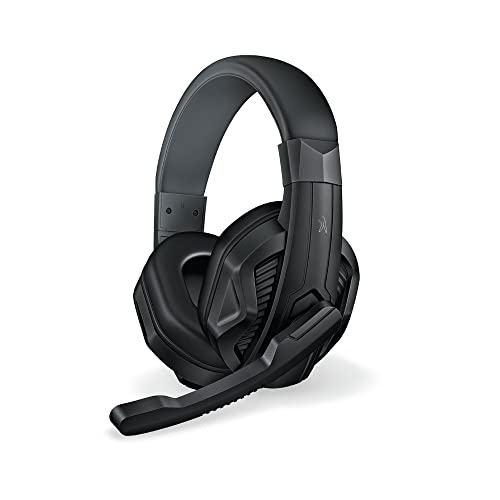 FINGERS USB-Talkathon On-Ear Wired Headphones with Mic (Big 40 mm Driver | Adjustable Mic | in-line Volume Controller) - Black