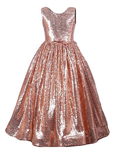 Fairy Dolls Girl's Cocktail Maxi Gown (12-13 Years, Copper)