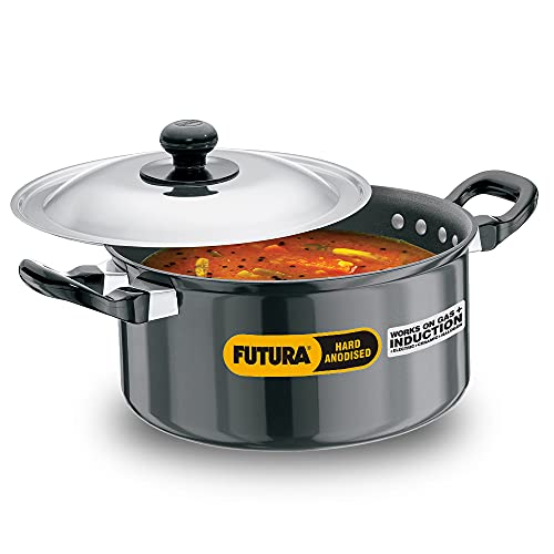 Futura Nonstick Stewpot 3L with SS lid and Induction Compatible Base