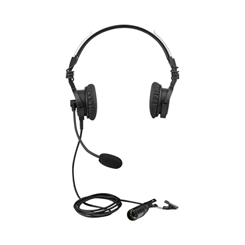 GBH T09 Airbus Boeing Binaural Noise Cancellation Wired Headset with Mic for Laptop Office Use Video Call Wired for Computer- Black