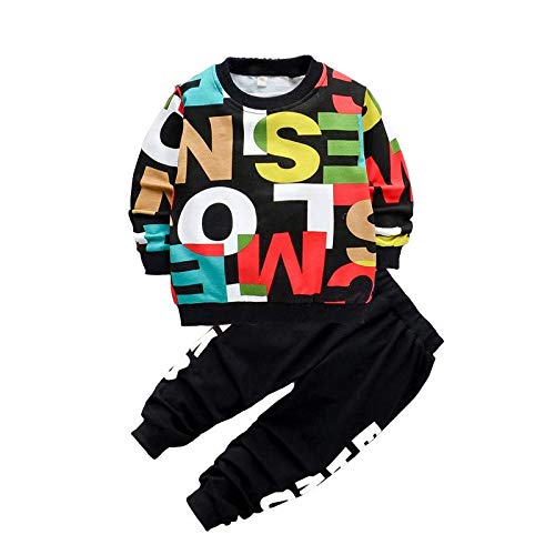 Googo Gaaga Boy's Cotton Full Sleeves Printed Sweatshirt with Pant in Multi Color (18-24 Months)