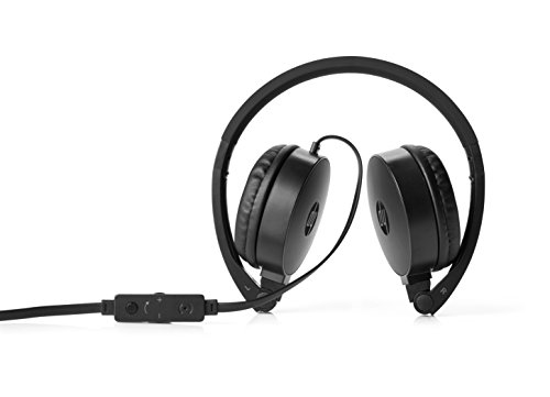 HP H2800 Stereo Headset with Mic (Black),Over Ear,Wired