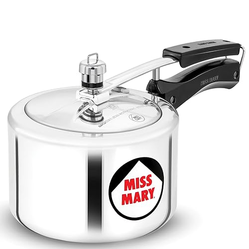 Hawkins 2.5 Litre Miss Mary Pressure Cooker, Inner Lid Cooker, Silver (MM25),Aluminium