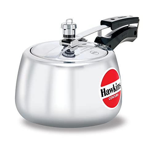 Hawkins Contura Aluminium Inner Lid Pressure Cooker, 3 Litre, Silver (Hc30), 3 Liter