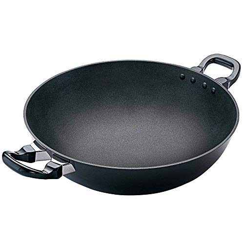 Hawkins Futura Nonstick Kadhai 4 L, 30 cm, 3.25 mm with SS lid