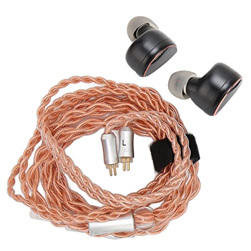 IEM Monitor Earphone, 3.9ft Length Ear Monitor Metal 7-40KHz Spring2 for Noise Isolation