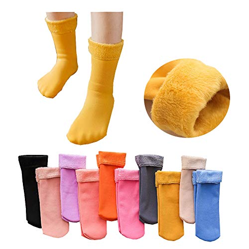 INFISPACE® Kid's Age-wise Thick Fur Lined Warm Winter Socks (4, 2-4 Year, Assorted Color)