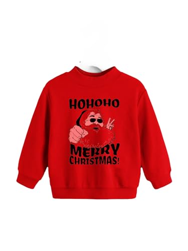 Istyle Can Santa Printed Full Sleeve Sweatshirt for Boys (1 Year-7 Year |) Long Sleeve Fleece Sweatshirt for Kids