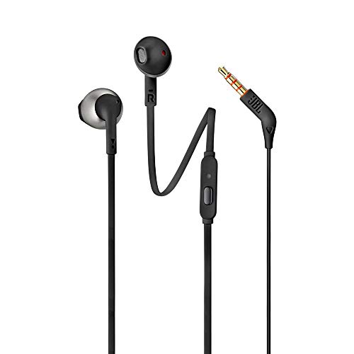 JBL Tune 205-In-Ear Headphone With One-Button Remote/Mic-Black,Wired