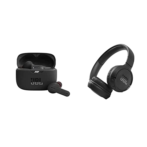 JBL Tune 230NC TWS, Active Noise Cancellation Earbuds with Mic & Tune 510BT, On Ear Wireless Headphones with Mic