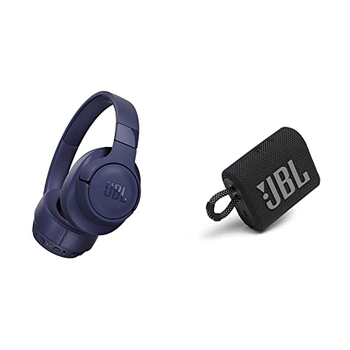 JBL Tune 760NC, Over Ear ANC Wireless Headphones with Mic & Go 3, Wireless Ultra Portable Bluetooth Speaker