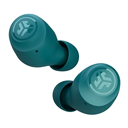 JLab Go Air Pop True Wireless Bluetooth Earbuds + Charging Case Dual Connect Ipx4 Sweat Resistance Bluetooth 5.1 Connection 3 Eq Sound Settings Signature, Balanced, Bass Boost Small/Medium Teal