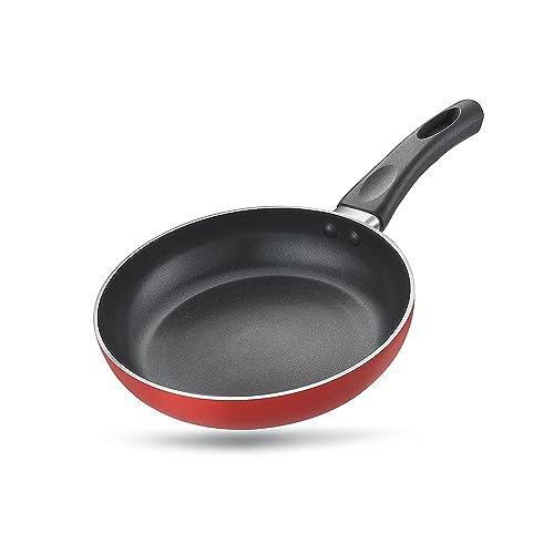 Kuber Industries Small Single Egg Nonstick Pan| Egg Pan Omelet Pan|Nonstick Cookware Granite Coating (Black)