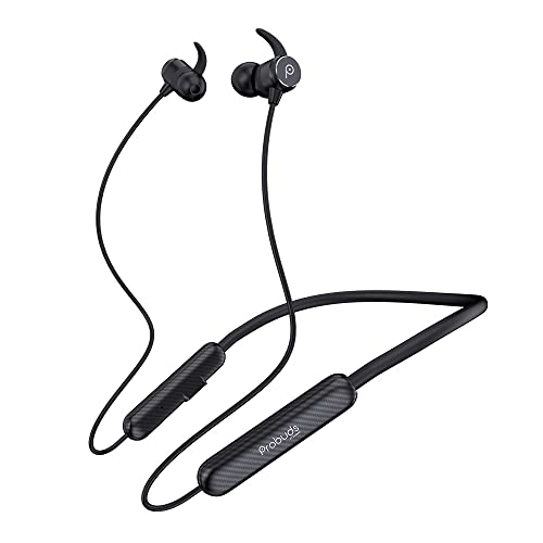 Lava Probuds N31 Bt in-Ear Neckband (Panther Black,45+ Hrs Playtime,Enc,Fast Charge (10Min = 12Hrs),Ipx6 Rating,10 Mm Drivers,Bt V5.3 Pro Game Mode (60Ms Low Latency),&Dual Device Pairing),Wireless