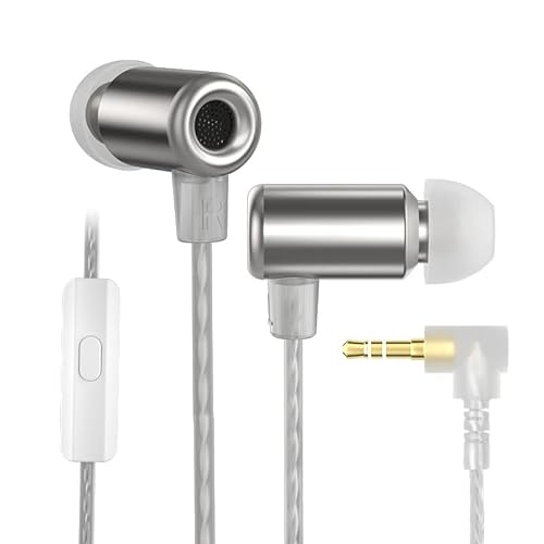 Linsoul KZ Ling Long Earphones 1DD Open-Back HiFi Bass Earbuds in-Ear Monitor Headphones Sports Noise Insulation Headset for Audiophile Studio Musician (with Mic)