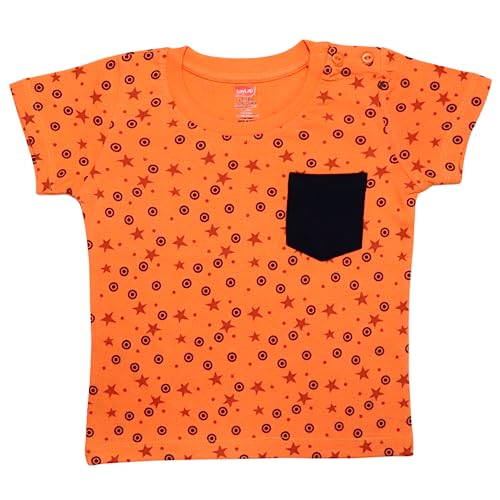 Luvlap Half Sleeve Boys T-Shirt, for Baby, Infants & Toddlers, 100% Cotton, Baby Boy Dress, Baby Boy Clothes, Kids Clothing, Pack of 1, 12 to 18 Months