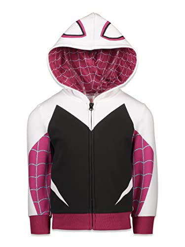 Marvel Spiderman Toddler Girls Long Sleeve Fleece Zip-Up Costume Hoodie 2T
